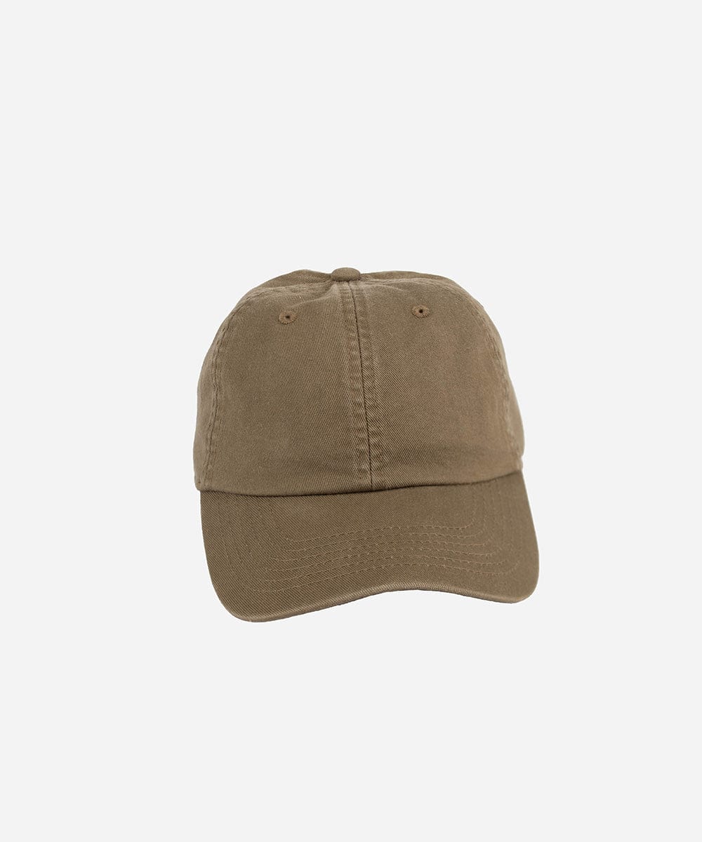 An olive colored ball cap on a white background #color_olive