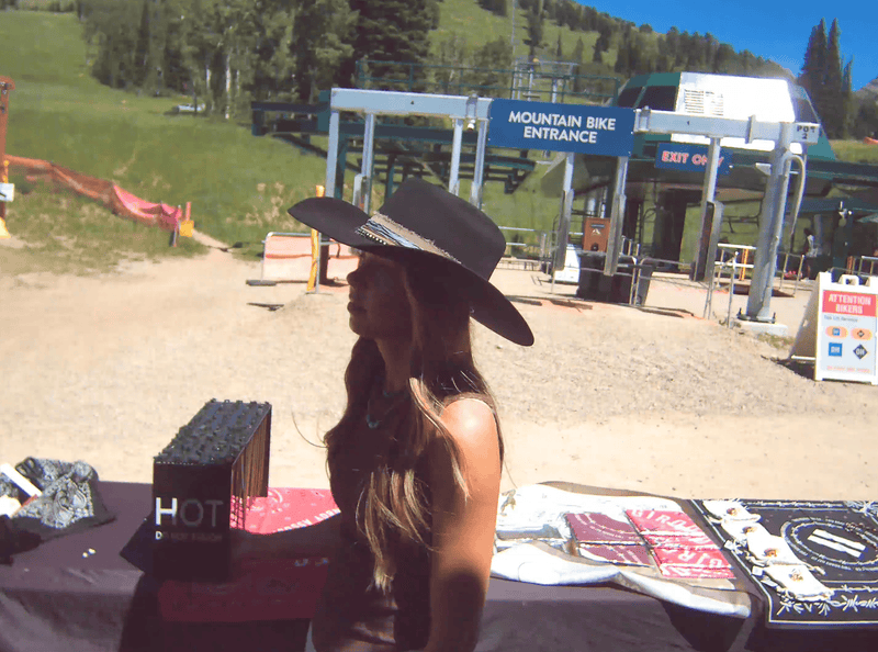 Gigi Pip + Two Roads Custom Hat Bar at Targhee Fest