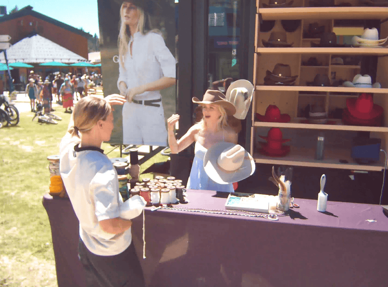 Gigi Pip + Two Roads Custom Hat Bar at Targhee Fest