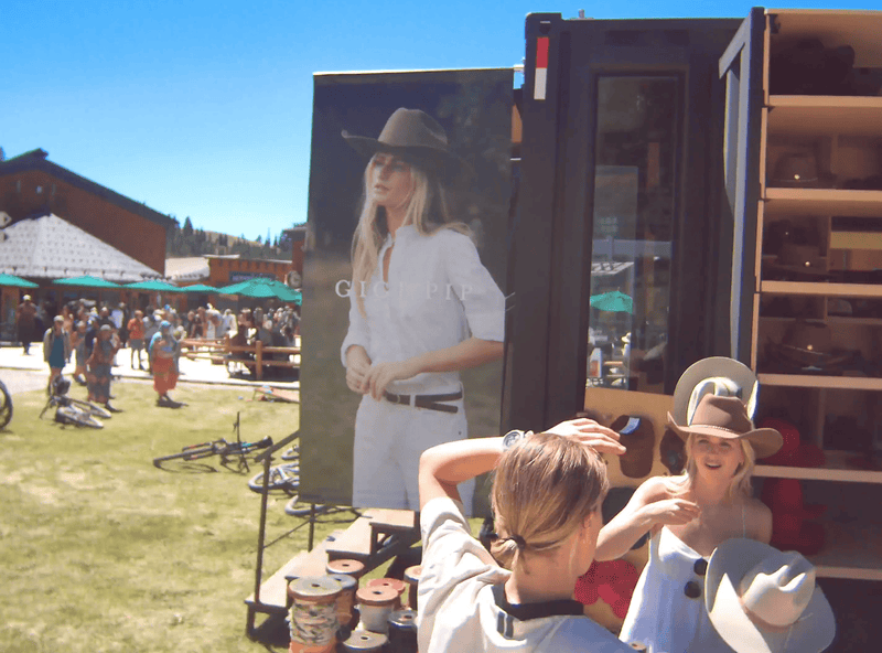 Gigi Pip + Two Roads Custom Hat Bar at Targhee Fest