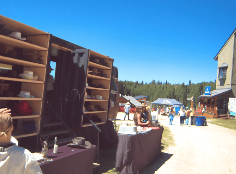 Gigi Pip + Two Roads Custom Hat Bar at Targhee Fest