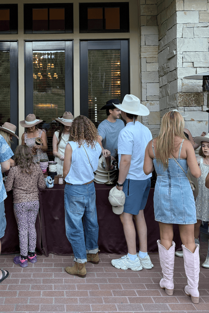 Welcome Party with a Custom Hat Bar for Alpha Schools in Montage Dear Valley