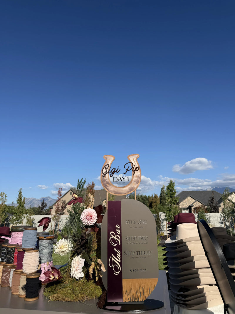 Meaningful Custom Hat Bar Event for Day 1 Fit's Utah Community at Sagewoods Events Center