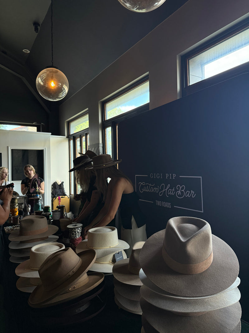 Custom Hat Bar for TK's + Party Slate Weddings and Corporate Events