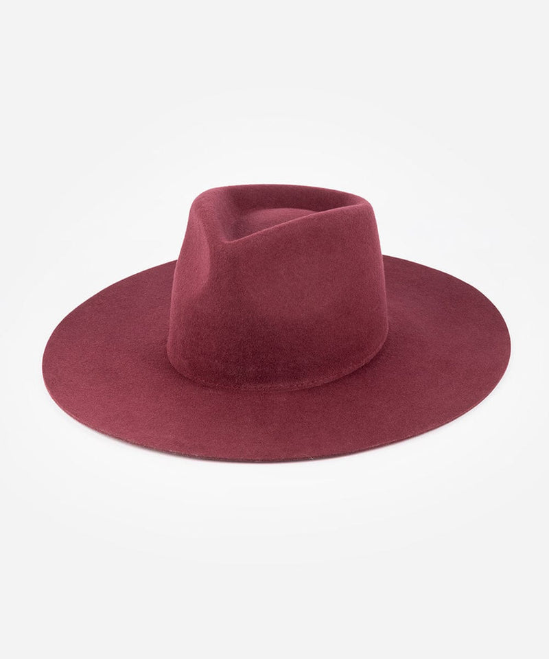 Merlot fedora hat on a white background #color_merlot