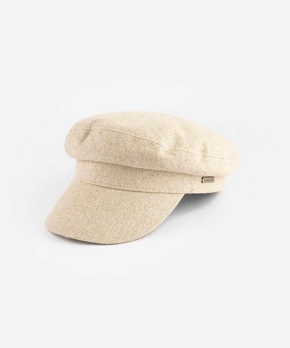 Beige cap on a white background #color_linen